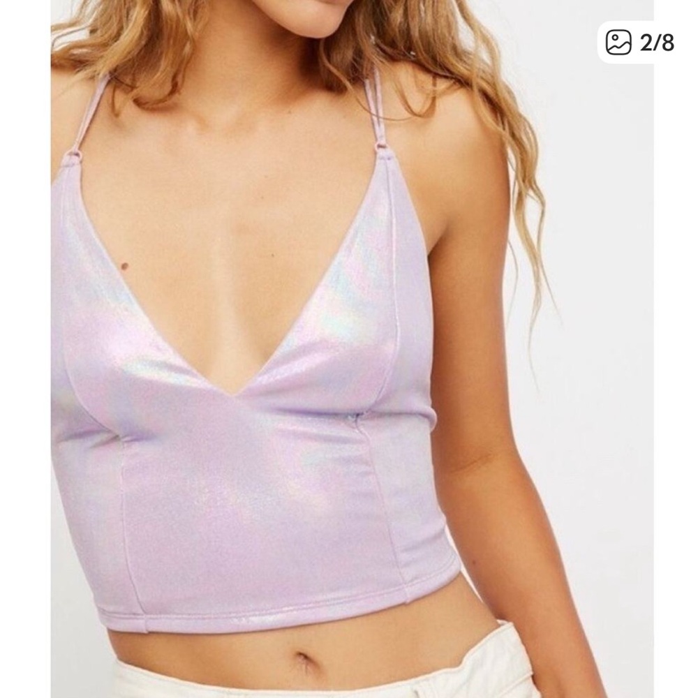 Free People This Is It Brami Iridescent Purple